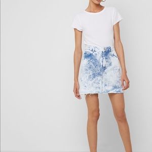 Top shop acid washed Jean skirt  size 8